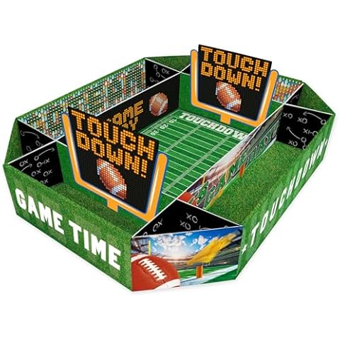 Gatherfun Football Party Supplies Kit - Complete Tailgate, Birthday & Celebration Snack Stadium Set | Essential Football Party Decorations & Favors Cover