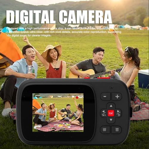 Cámara digital Cuifati 72MP 2.5K pantalla IPS y zoom 16X miniatura 2
