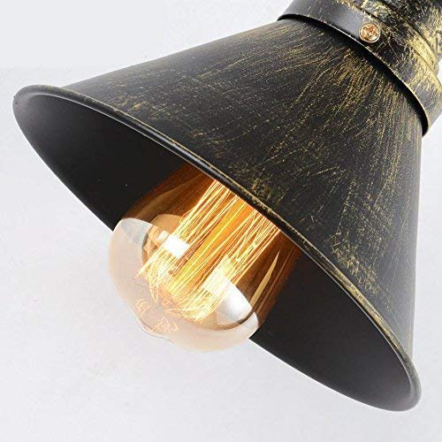Lámpara de Pared de Tubo de Agua Industrial Retro Loft nostálgico Bombilla de Edison Aplique de Pared lámpara de Hierro lámpara de decoración de Pared de café