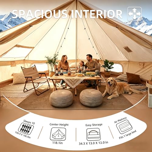 Carpa campamento 16.4 pies para 10 personas 4 estaciones miniatura 3