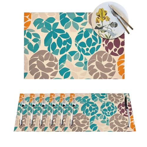 Set de table antidérapant et imperméable lavable pour protéger la table