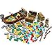 Treasure Cofre Accesorios Pirata Barco Bloques Oro Bar Dinero Joyas Compatible con todas las principales marcas, Juego de ladrillos de construcción