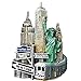 Aimant de réfrigérateur 3D New York USA Souvenir de la maison et de la cuisine Décoration de réfrigérateur New York USA Cadeau souvenir de voyage