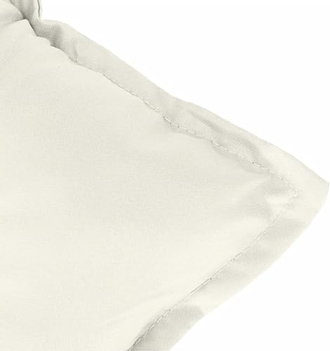 Miniatura 9 de Cojines de silla Lowback, 6 unidades, color crema melange de 39.4 x 19.7 x 2.8 pulgadas, cojines de tela para sillas de comedor, cojines y cojines