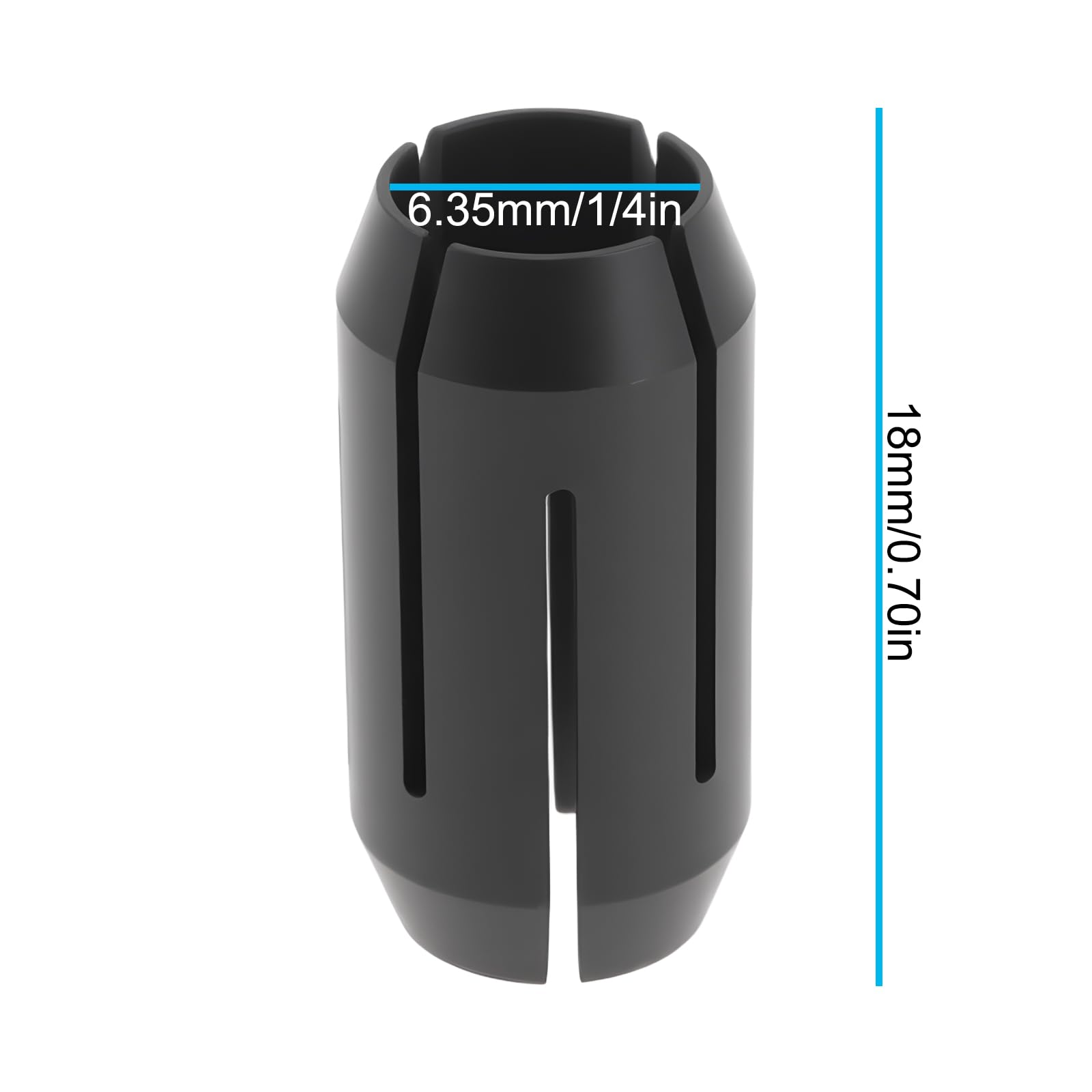 Briny River 2X 1/4" Collet Cut Out Tool Collet 389244-00 Compatible with DeWalt DW660S DW660 DC550A DC550W DC551 DW660SK - Image 4
