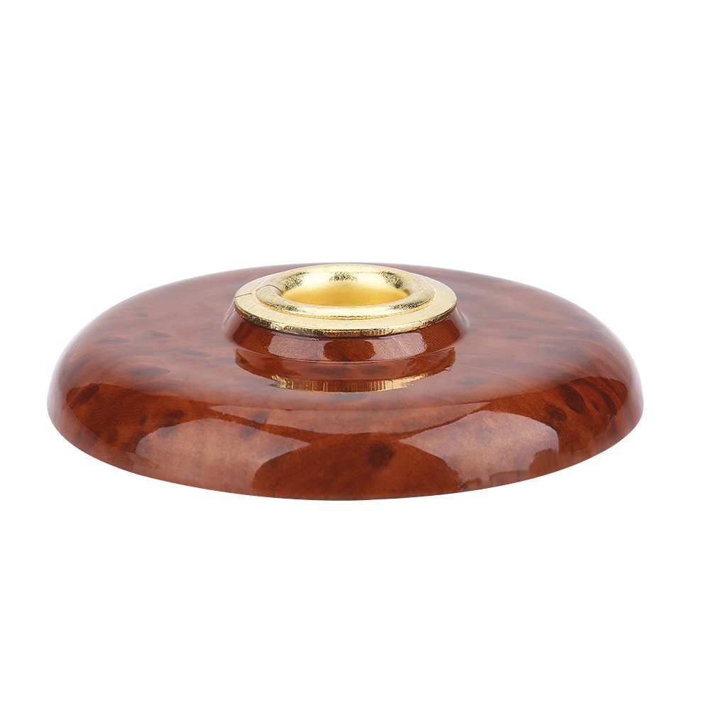 Tbest Cello Matte Cello Pad antypoślizgowy celofanowy stoper stojak, otwór z tworzywa sztucznego + metalowy uchwyt, ochrona podłogi, instrument wioloncello (brązowy)