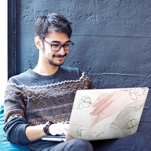 Image of Galaxsia Floral D39 Full Body Vinyl Laptop Skin /Sticker /Cover Upto 15.6 Inches Laptops Laminated-Removable-HD Quality Compatible for Hp-Dell-Sony-Lenovo-Asus etc.(15x10 Inches)