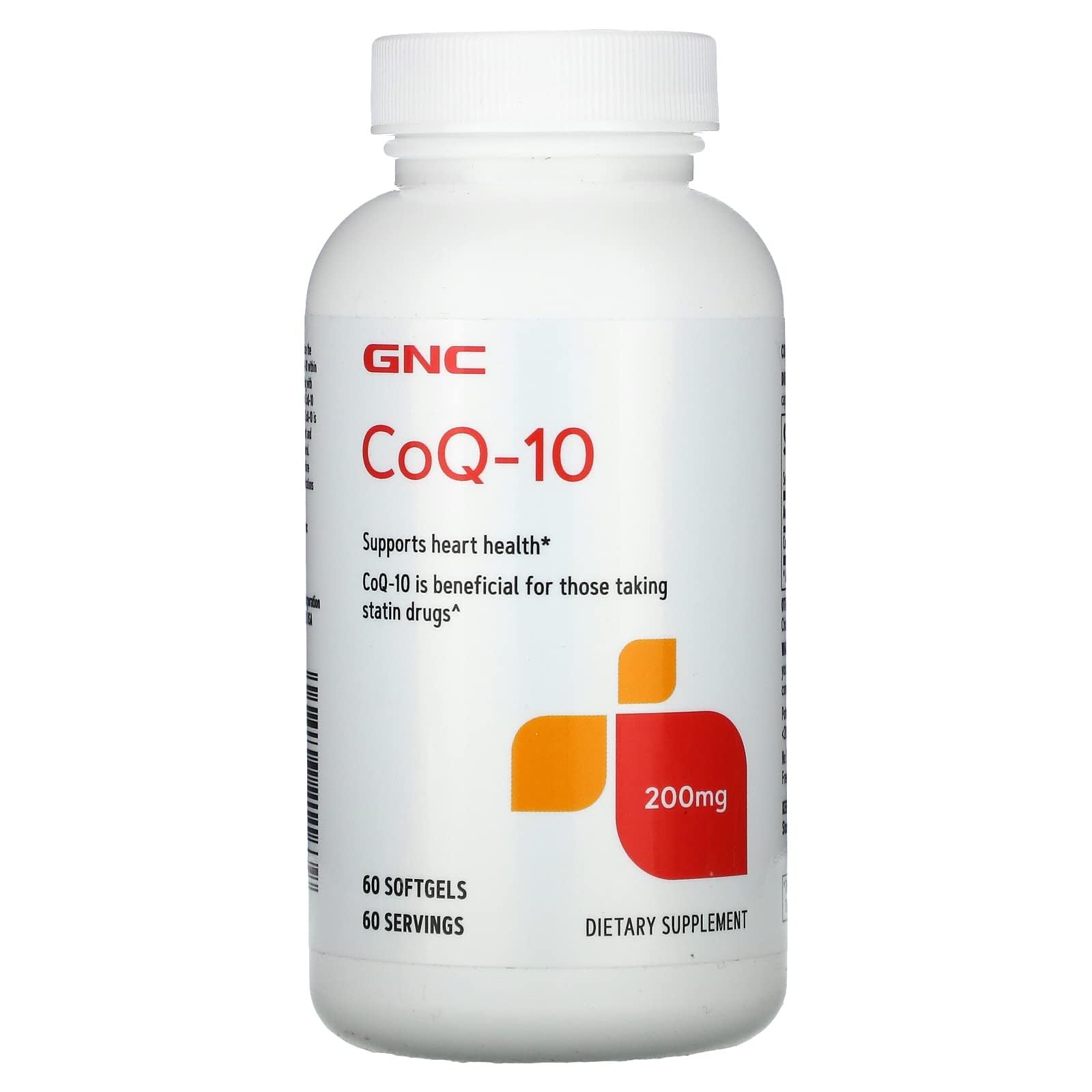 GNC CoQ10 200mg Supplement, Supports Heart Health, 60 Servings