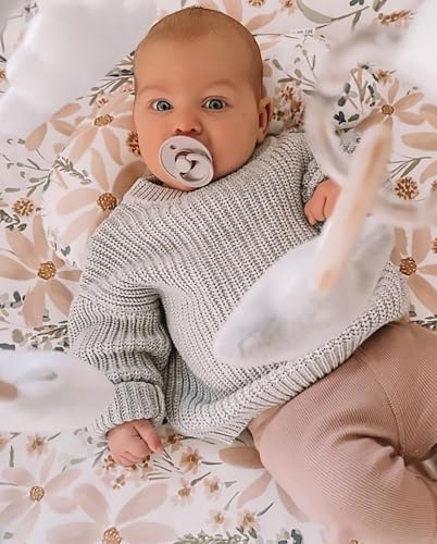 AIWUHE Baby Knit Sweater Toddler Boys Girls Warm Sweater Soild Pullover Round Neck Top Clothes Fall Winter Outfits 6M-6Y4
