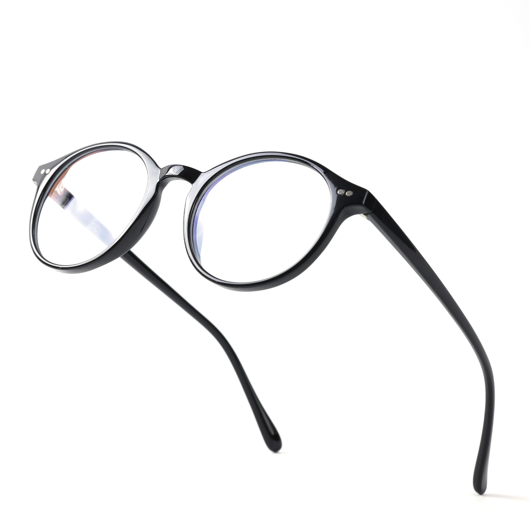 Okrągłe niebieskie światło okulary w stylu vintage dla kobiet mężczyzn retro koło TR90 ochrona ramki przeciw nadmiernemu wysiłkowi rubinowa czerwień
