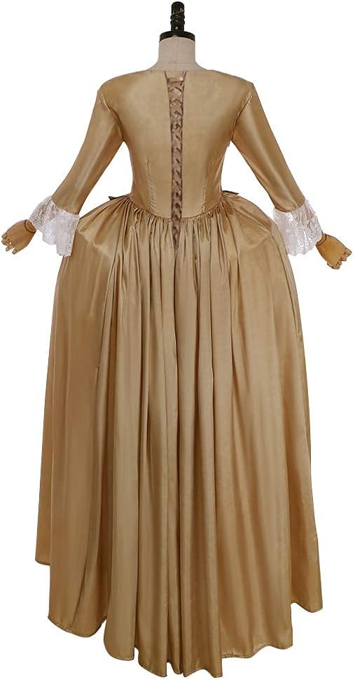 Women's Musical Hamilton Elizabeth Schuyler Angelica Peggy Cosplay Costume Dress Gown