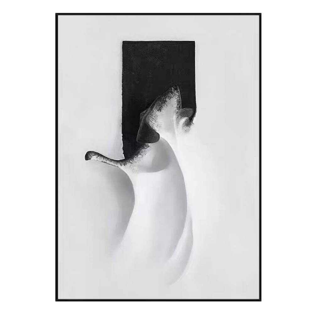 Pinturas Al Pintura Al Óleo Pintado A Mano,Blanco Y Negro Música De Baile Textura Gran Pintura Al Óleo Arte Moderno Abstracto Arte Lienzo Pinturas De Arte De Pared Sala De Estar Dormitorio Decora