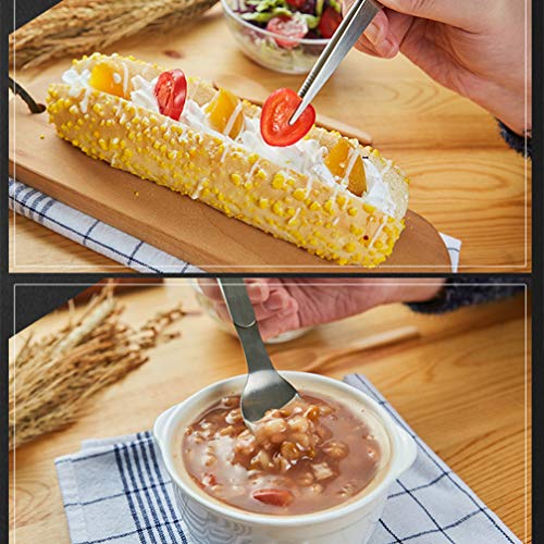 YARNOW Roestvrijstalen Lepel Eetstokjes Lepel Pincet Lepel Geïntegreerd Voor Chefs Keuken Hotel Restaurant Proeverij Servies (17. 5Cm) - Image 4