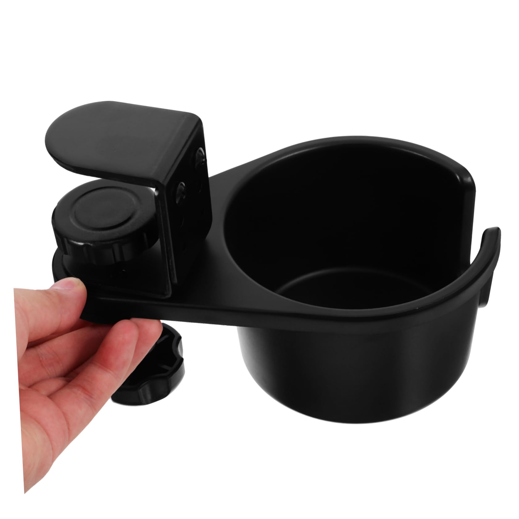 OUNONA 4piezas Soporte De Bebida Para Mesa Clip Giratorio Portavasos Para Hogar y Oficina Compatible Diferentes De Tazas y Botellas