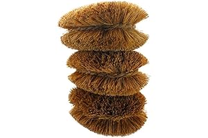 SKARBY 3-Pack Natural Tawashi Vegetable Brushes