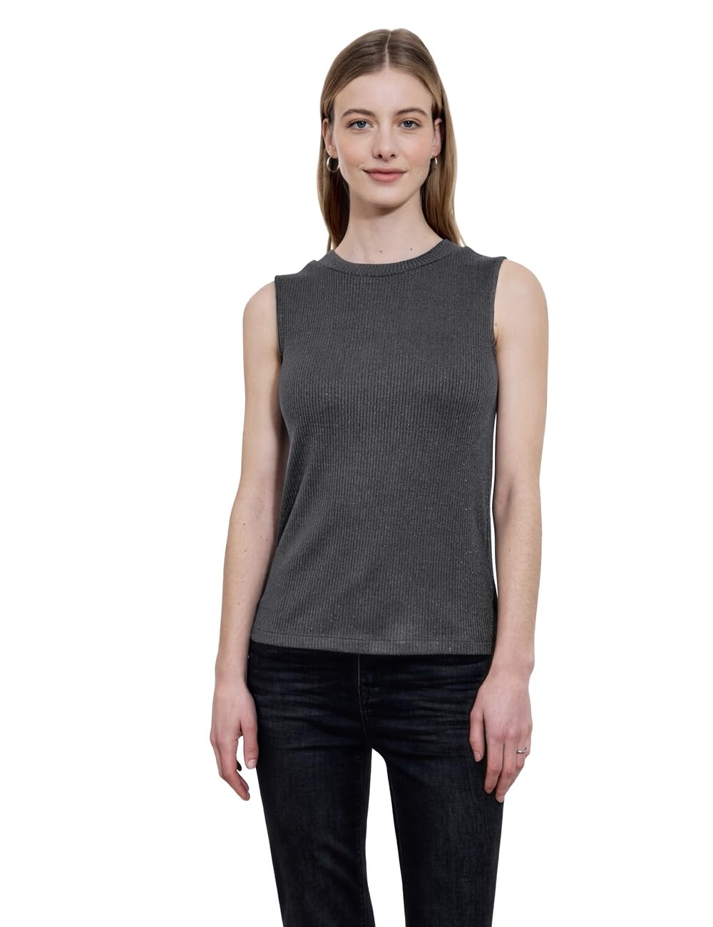 Street One Studio Damen Glitzerndes Strick-Look Top