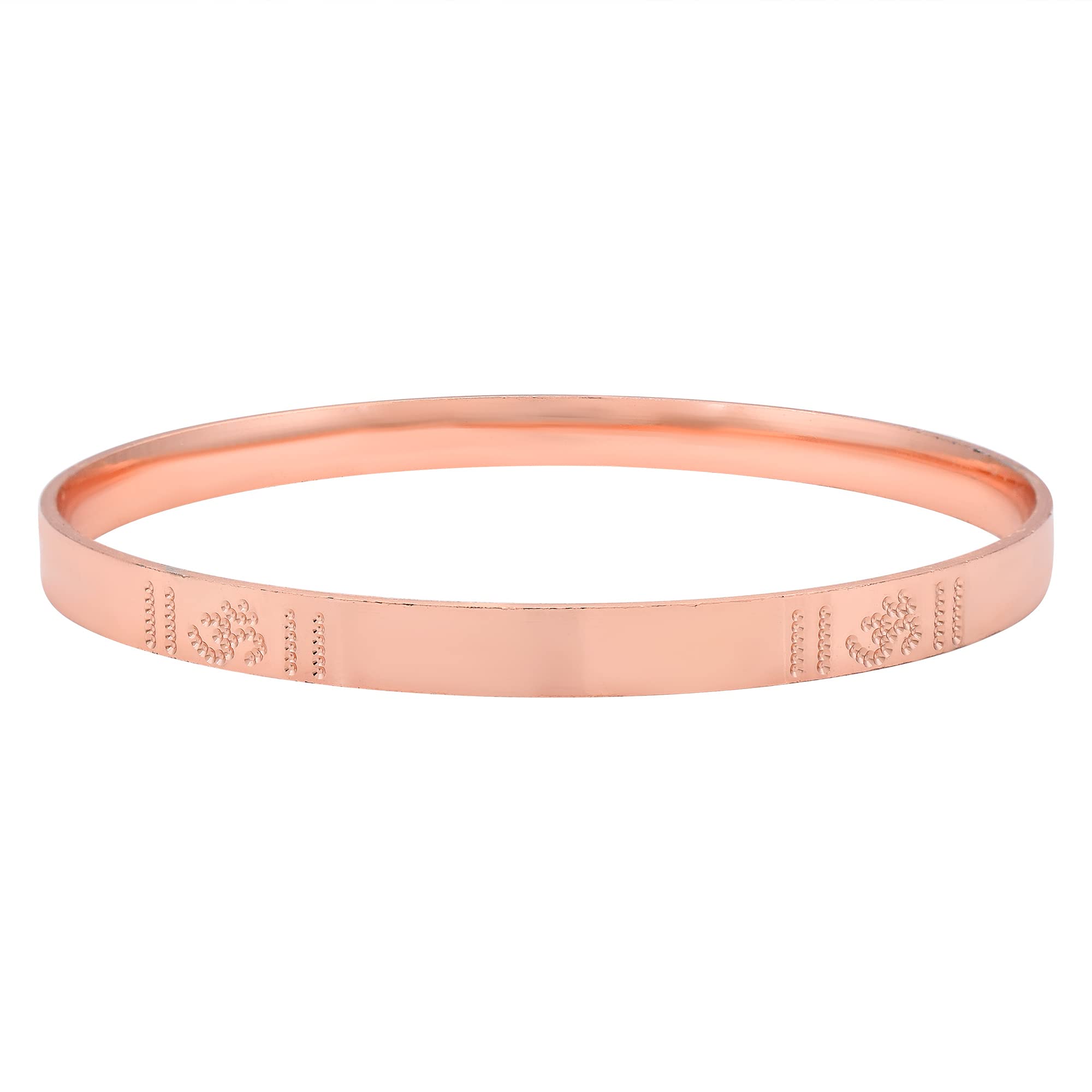 DULCI Copper Cotted OM Design Kada Bangle Bracelet for Men Women or Boys and Girls (One Piece) (B0BVBRLZNK) Amazon Price History, Amazon Price Tracker