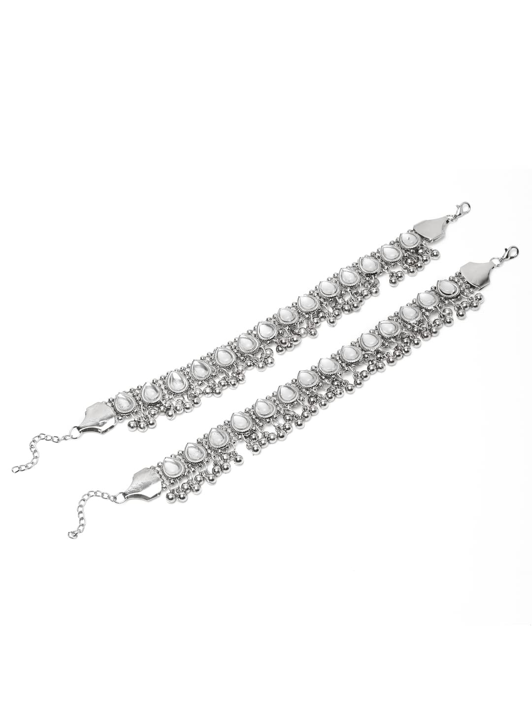 German Silver Plated Stylish Anklets for Women (Style 4)