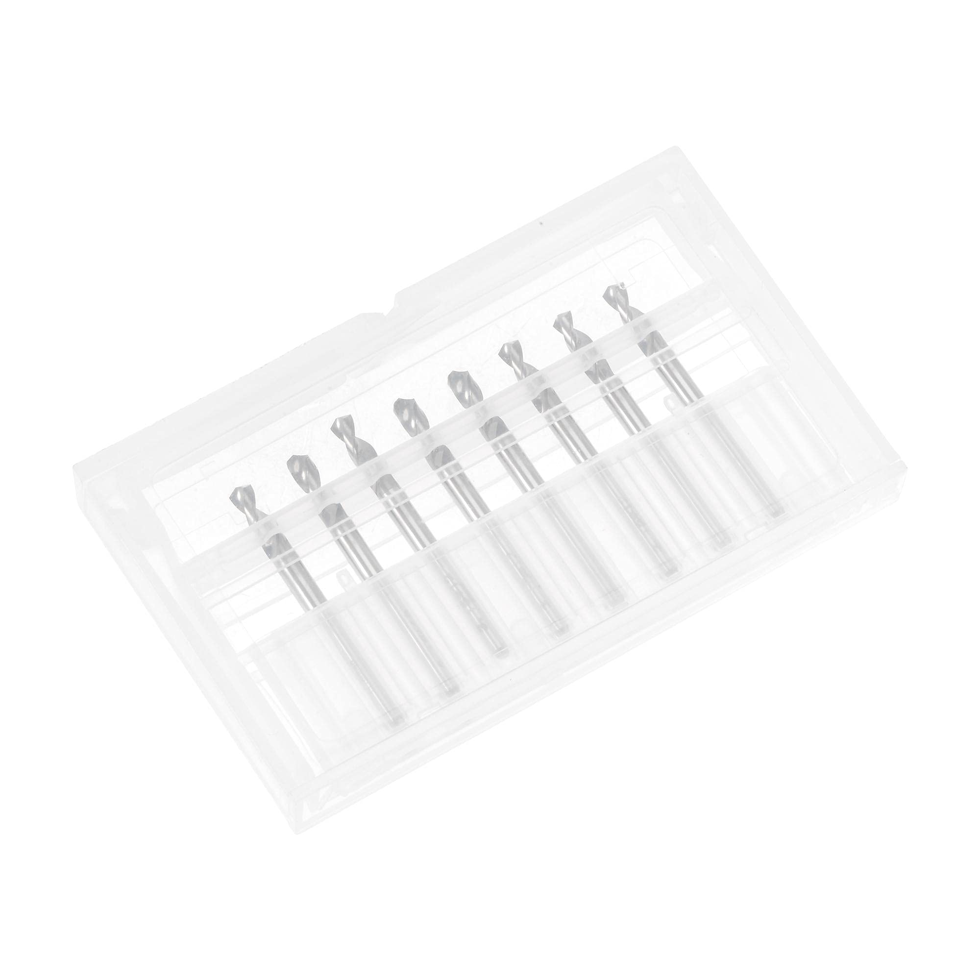 uxcell PCB Punte da trapano 3,175 mm in carburo di tungsteno a spirale, gioielli per incisione CNC, micro punte da trapano 1/8 "gambo 8 pz