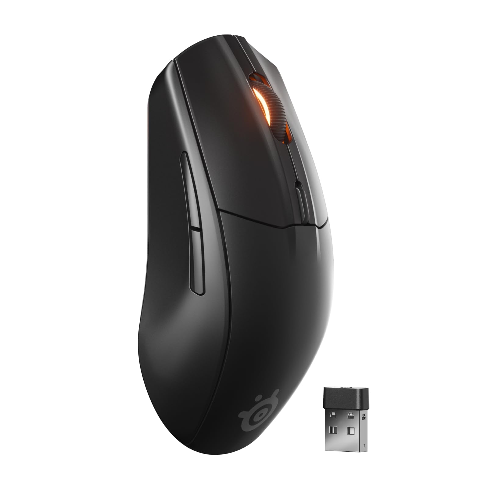 SteelSeries Rival 3 Wireless Gen 2 - Raton Gaming - 2,4GHz y Bluetooth - Sensor óptico TrueMove Air de 18000 dpi - Durabilidad de 60 M de clics - Ligero - Deslizadores 100% PTFE - Negro