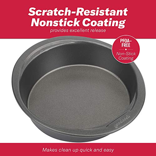 Goodcook Nonstick Steel Round Mini Cake Pan, 6 Inch, Gray #TOP4