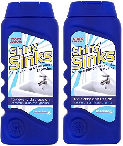 Home Care 2 x Shiny Sinks Cleaner For Ceramic Stainless Granite Sinks & Basins 290ml