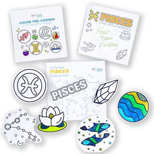 Livre de coloriage anti-stress Poissons avec 127 post-it créatifs