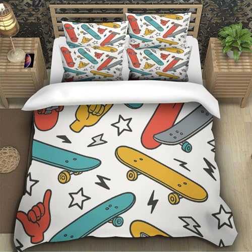 Housse de couette microfibre hypoallergique ultra douce effet 3D ours