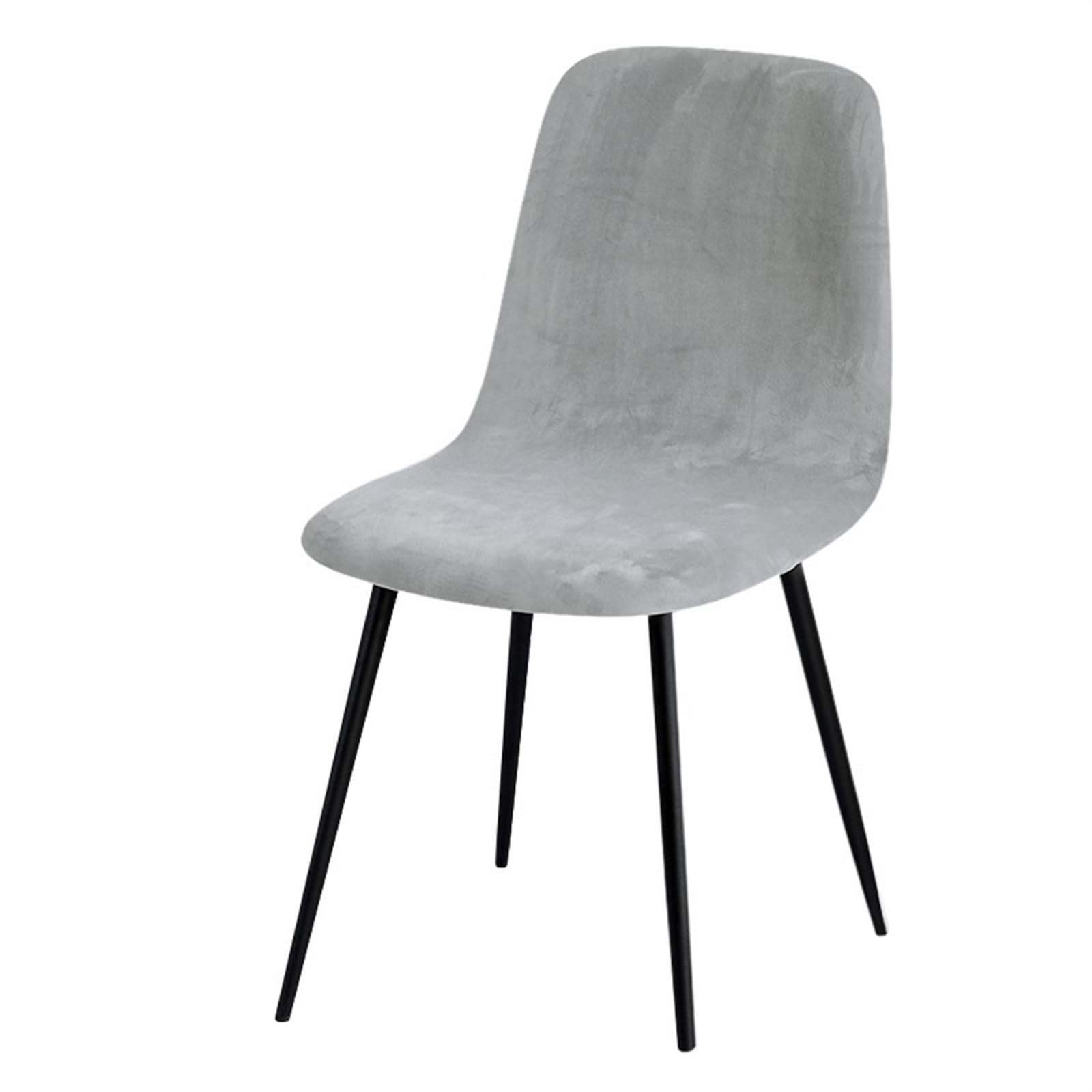 Stuhlhussen Schwingstuhl Samtstoff, 23 Farben, Kurze Rückenlehne, Stuhlbezug, kleine Größe, Stuhlhussen, Barstuhl-Sitzbezug for Esszimmer, Zuhause, 1/2/3/4 Stück(3779D-04,6 Pieces)