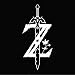 Legend of Zelda Breath of the Wild Logo WHITE Decal Sticker (cars, laptops, windows)