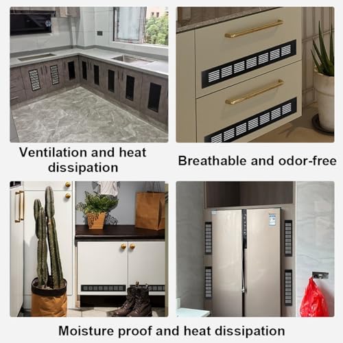 Grille de ventilation pour placard à chaussures et dressing noir