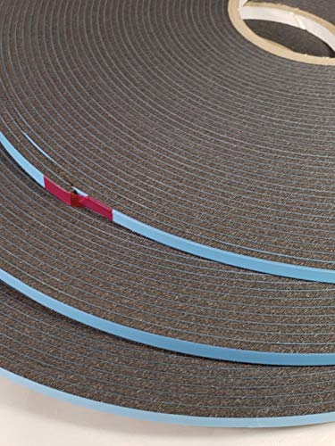 Image of Double Coated Window Glazing Tape, DC-PEF12P Width 1 /8 inch x Thick 1 /4 inch x 75' Black
