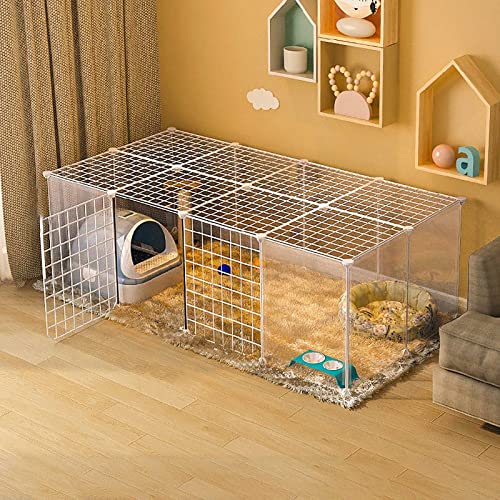Niche spacieuse pour 1 à 3 chats avec cage pour chat et parc d'exercice