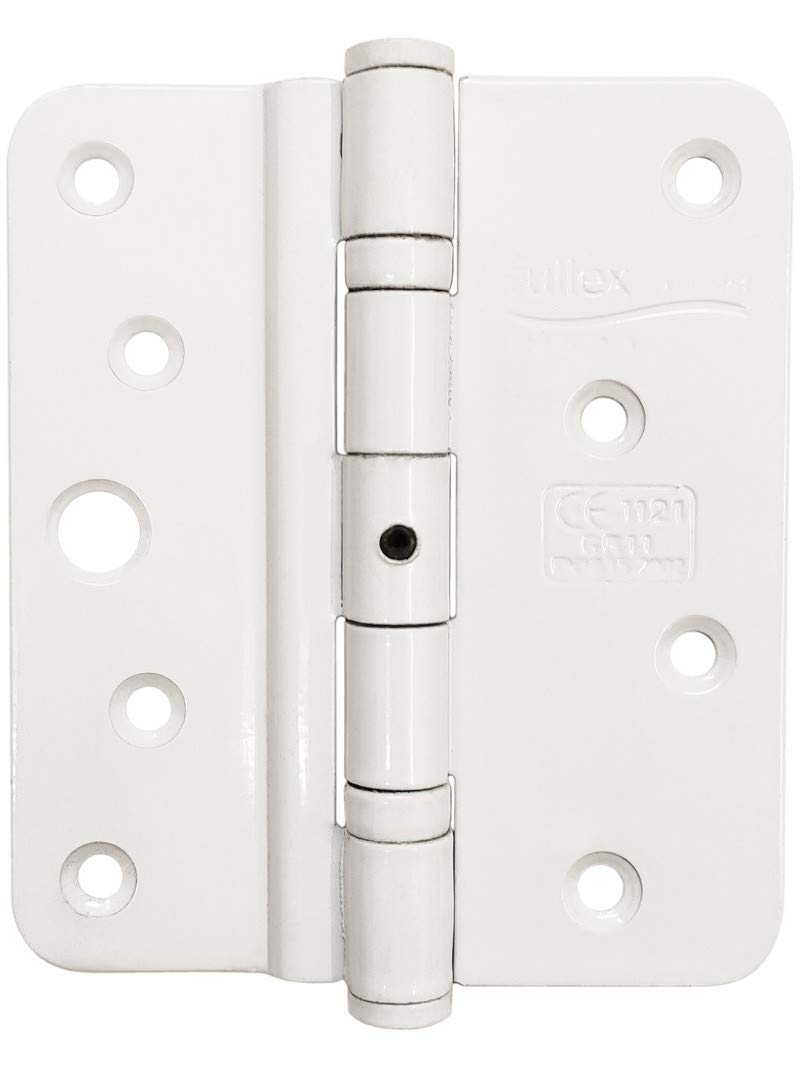 Gardinia Silver 4 Inch 5 Knuckle Timber Upvc Composite Butt Type Door Hinge In White