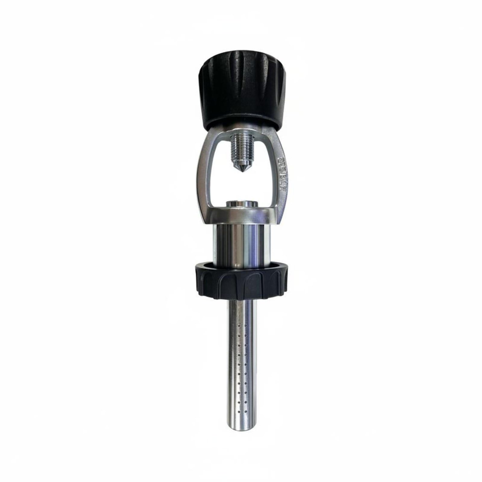 TISHITA Tauch Schalldämpfer Pressluftflaschen Zubehör Entlüftungsadapter Geräuschminderer Ergonomische Form aus Spezialkupfer Bis 300 Bar für Glatten Ablauf, DIN/YOKE Universalversion Schalldämpfer