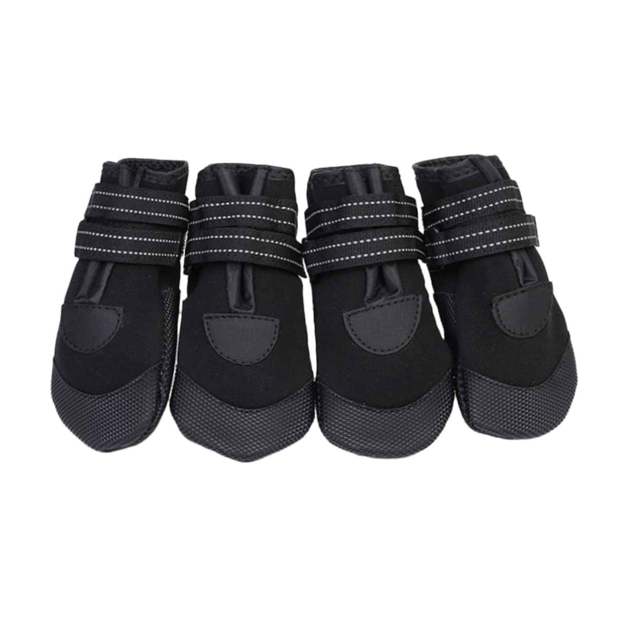 YARNOW Lot de 2 Paires de Chaussures pour Chien Chaudes Antidérapantes Réfléchissantes Doubles Confortables pour La Plongée 4 Pièces