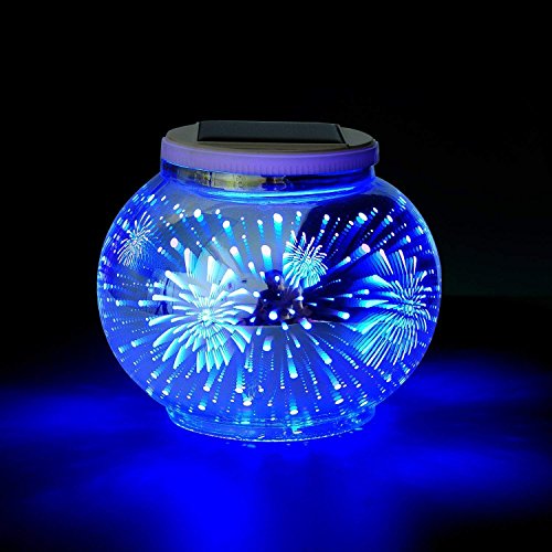 Preisvergleich Produktbild Dinowin Solar-3D-Tischlampe, wasserfest, Glaskugeln, für Schlafzimmer, Party, Garten, Hof, Innenbereich, Außendekoration Stil 3