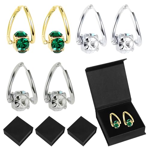 3 Paar Lymphvity Magnetherapy Germanium Ohrringe Magnet Ohrringe Damen Damen Magnetohrringe Erhältlich Farbecht Strapazierfähigleicht Und Angenehm Tragen Mit 3 Geschenkbox