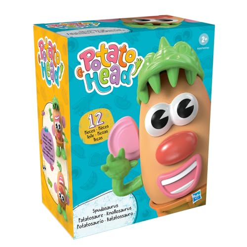 Image of Potato Head Spudasaurus Dinosaur Figure with 12 Parts and Pieces, Toddler and Preschool Toys for Boys and Girls Ages 2 Years and Up