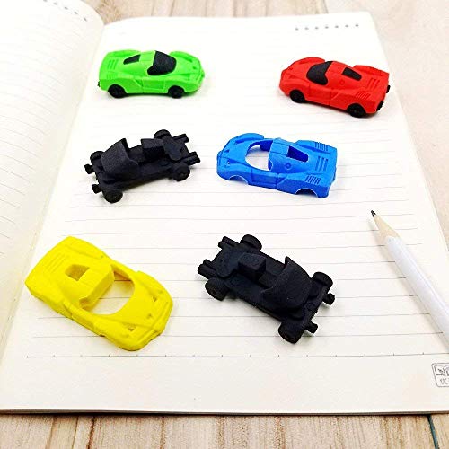 JZK 18 Neuheit Radiergummi Set Rennsportwagen Modell Spielzeug Spielzeug Gastgeschenk Geschenke für Geburtstag Party Festival neues Jahr Weihnachten