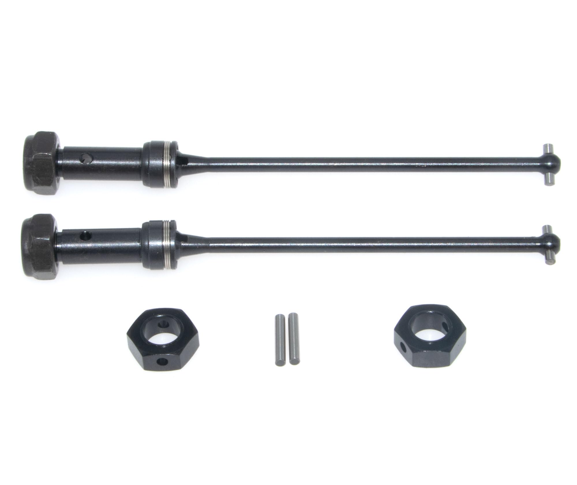 Drive Shaft CVD Compatible with JLB Racing EA1061 Cheetah 11101 21101 J3 Speed 1/10 RC Car Steel Driveshaft Dogbone Parts 500107767(Black)