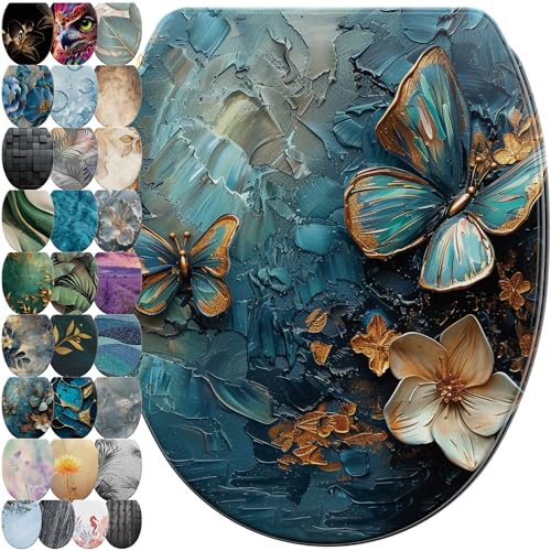 Sanilo WC Sitz mit Absenkautomatik & Schnellverschluss, Toilettendeckel per...