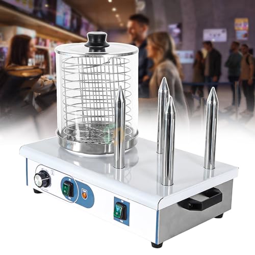 UMJIGF Hot Dog Steamer Sausage Grill Cooker, Professional Electric Hot Dog Warmer with Portable Handle, Bun Warmer Machine,