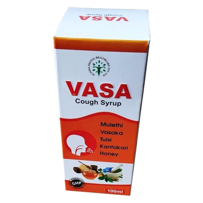 Buy Vasa cough syrup with goodness of Mulethi, Vasaka, Tulsi, Kantakari