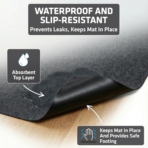 Image of Drymate Jumbo Whelping Box Liner Mat, Machine Washable, Super Absorbent, Waterproof, Quick Dry, Slip-Resistant, Reusable Dog Puppy Pee Pads for Training, Housebreaking, Incontinence (USA Made)(48x100)