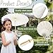 6 Pack 24 Inch White Paper Umbrellas Chinese Japanese Decorative Parasol DIY Oiled Painting Crafts for Wedding Bridal Party Decor