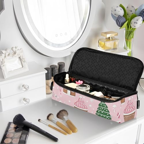 GuoChe Hot Hair Tools Travel Bag and Heat Resistant Mat Cupcakes Pattern Sweet Theme miniatura 7
