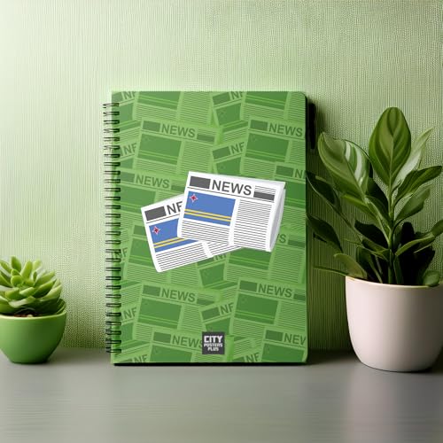 Carnet A5 Aruba Newspapers ligné pour ne plus perdre vos idées