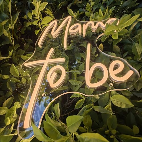 Image of Mama to Be Neon Sign,Baby Shower Party Decorations, Party Neon Sign for Mummy, First Time Mom Gifts, Baby Shower Birthday Wedding Party Sign(15.7x11.8in)
