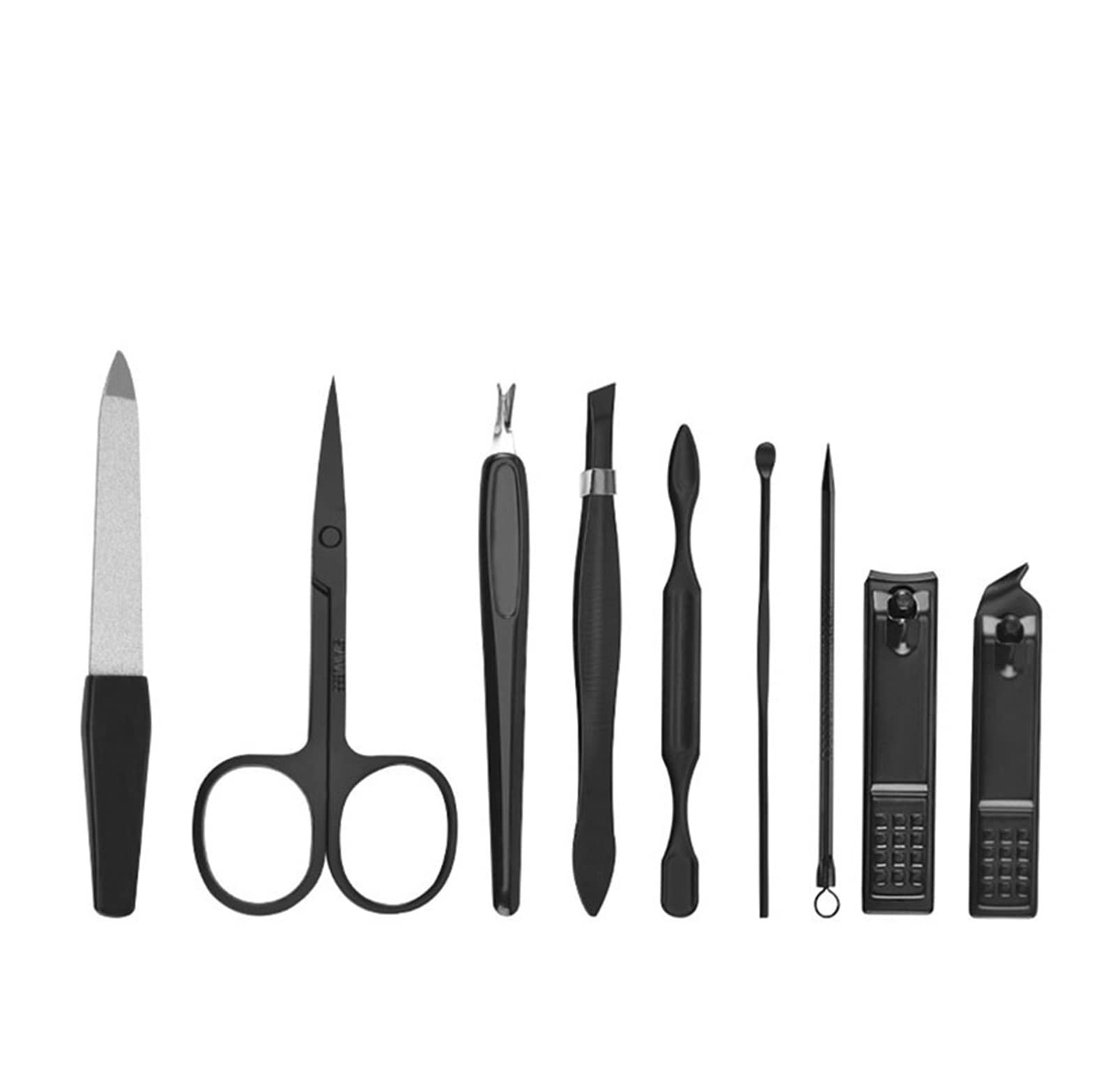 Zestaw do manicure, Zestaw do manicure, Zestaw do Obcinacze do paznokci u stóp 9 szt./zestaw Obcinacze do paznokci Zestaw do manicure i pedicure Przenośny zestaw narzędzi do podróży ze stali nierdzewn